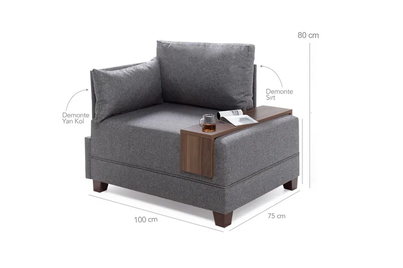 Divaaninojatuoli Bulgaria - Ruskea - Huonekalut - Tuoli & nojatuoli - Nojatuoli & lepotuoli - Makuutuoli & divaanituoli