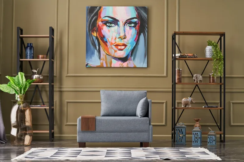 Divaaninojatuoli Bulgaria - Sininen - Huonekalut - Tuoli & nojatuoli - Nojatuoli & lepotuoli - Makuutuoli & divaanituoli