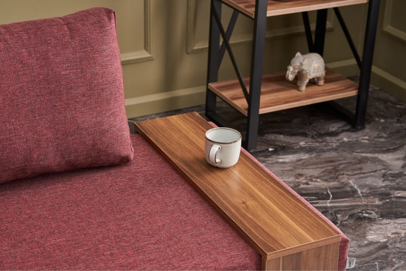 Divaaninojatuoli Bulgaria - Punainen - Huonekalut - Tuoli & nojatuoli - Nojatuoli & lepotuoli - Makuutuoli & divaanituoli