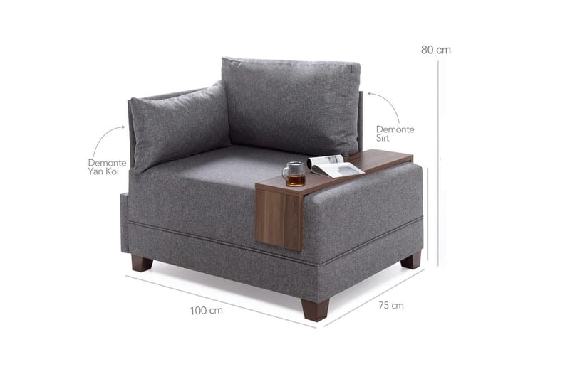 Divaaninojatuoli Bulgaria - Punainen - Huonekalut - Tuoli & nojatuoli - Nojatuoli & lepotuoli - Makuutuoli & divaanituoli