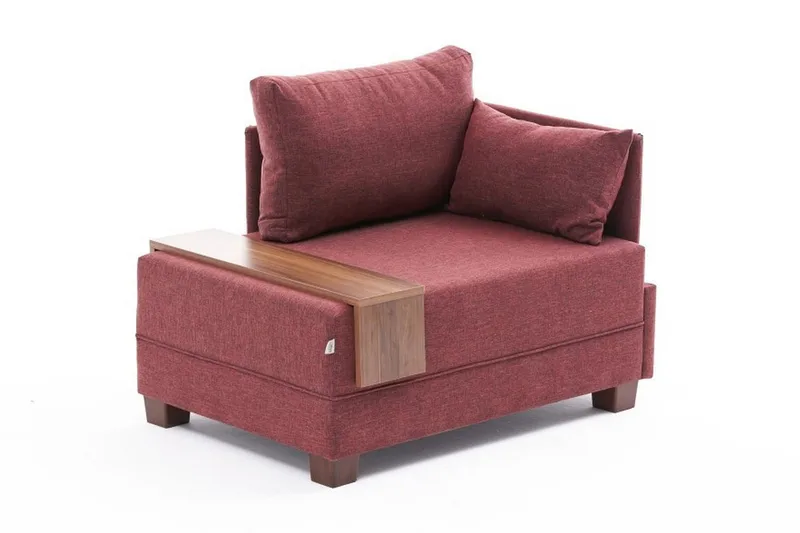 Divaaninojatuoli Bulgaria - Punainen - Huonekalut - Tuoli & nojatuoli - Nojatuoli & lepotuoli - Makuutuoli & divaanituoli