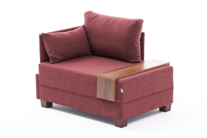 Divaaninojatuoli Bulgaria - Punainen - Huonekalut - Tuoli & nojatuoli - Nojatuoli & lepotuoli - Makuutuoli & divaanituoli