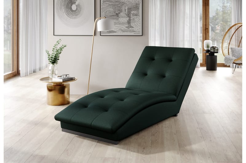 Divaaninojatuoli Manwi - Vihreä - Huonekalut - Tuoli & nojatuoli - Nojatuoli & lepotuoli - Makuutuoli & divaanituoli
