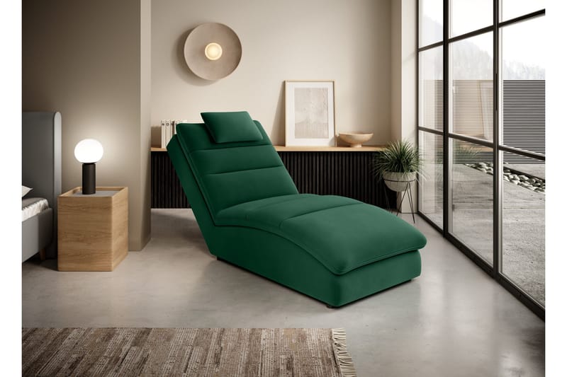 Divaaninojatuoli Masaji - Vihreä - Huonekalut - Tuoli & nojatuoli - Nojatuoli & lepotuoli - Makuutuoli & divaanituoli