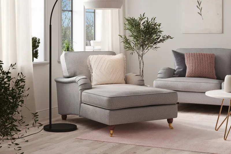 Divaaninojatuoli Oxford Lyx - Harmaa - Huonekalut - Tuoli & nojatuoli - Nojatuoli & lepotuoli - Makuutuoli & divaanituoli