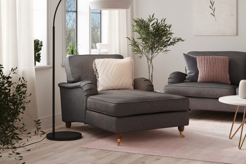 Divaaninojatuoli Oxford Lyx - Tummanharmaa - Huonekalut - Tuoli & nojatuoli - Nojatuoli & lepotuoli - Makuutuoli & divaanituoli