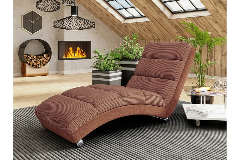 Kintore Liggfåtölj 62 cm 84x Brown - Huonekalut - Tuoli & nojatuoli - Nojatuoli & lepotuoli - Makuutuoli & divaanituoli