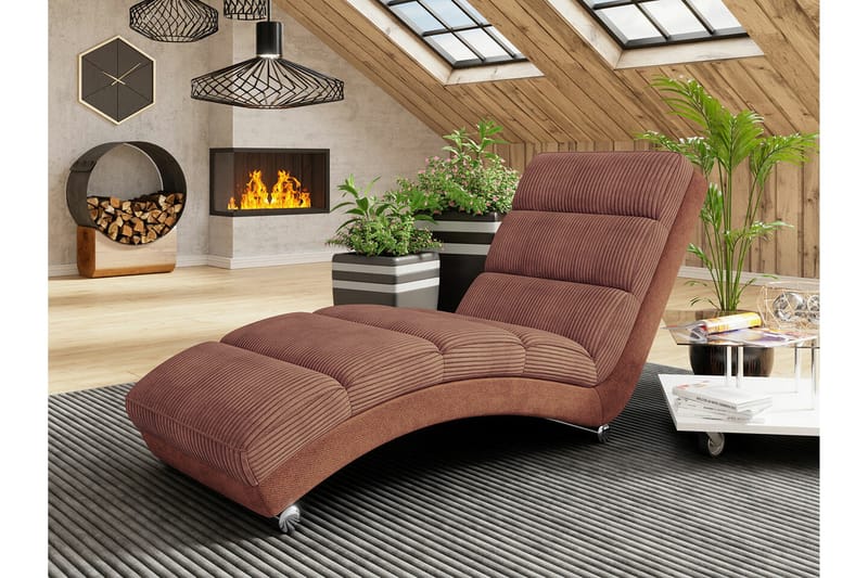 Kintore Liggfåtölj 62 cm 84x Brown - Huonekalut - Tuoli & nojatuoli - Nojatuoli & lepotuoli - Makuutuoli & divaanituoli