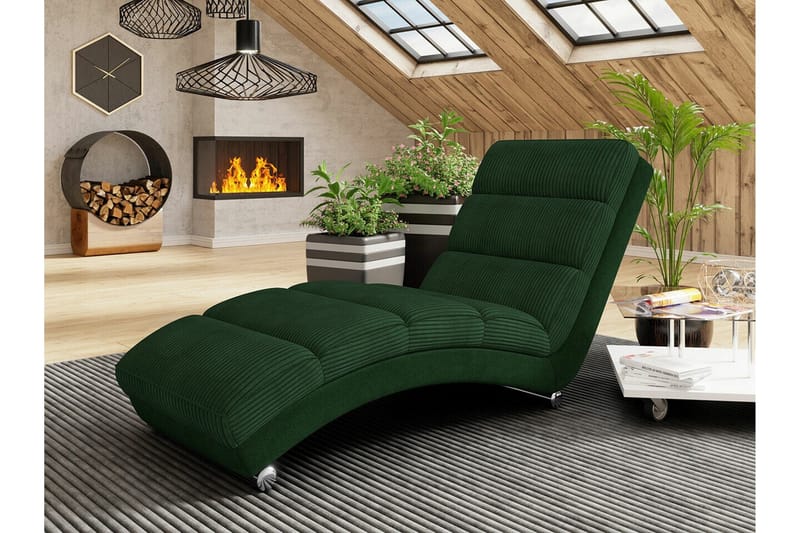 Kintore Liggfåtölj 62 cm 84x Dark green - Huonekalut - Tuoli & nojatuoli - Nojatuoli & lepotuoli - Makuutuoli & divaanituoli