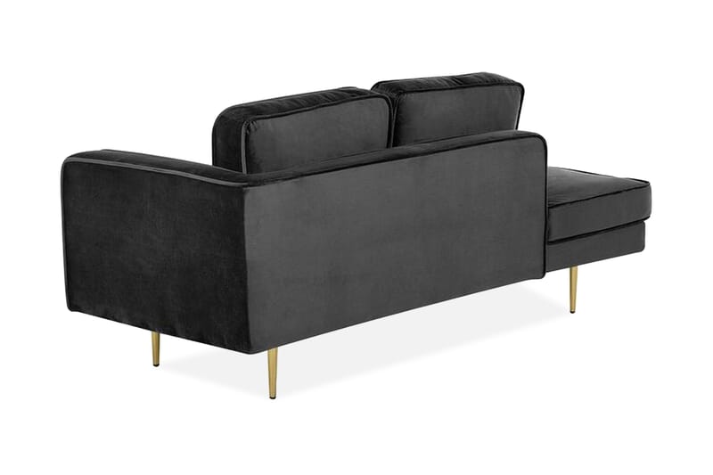 Leposohva Elany Oikea Sametti - Musta - Huonekalut - Tuoli & nojatuoli - Nojatuoli & lepotuoli - Makuutuoli & divaanituoli