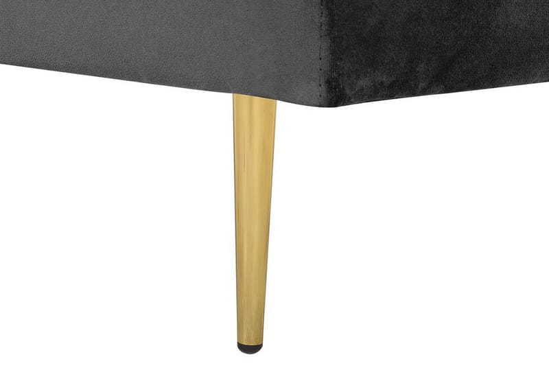 Leposohva Elany Oikea Sametti - Musta - Huonekalut - Tuoli & nojatuoli - Nojatuoli & lepotuoli - Makuutuoli & divaanituoli