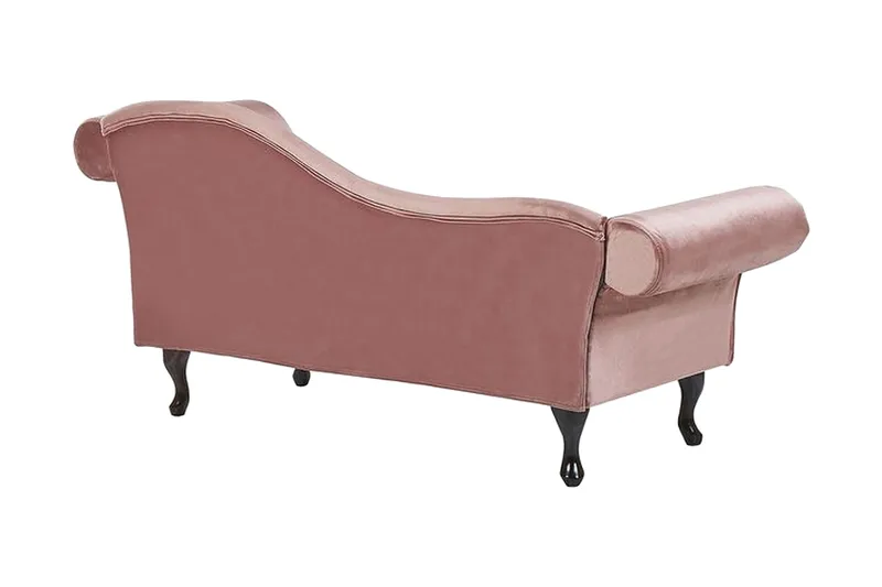 Leposohva Estanove Oikea - Sametti / vaaleanpunainen - Huonekalut - Sohva - Sohvasängyt