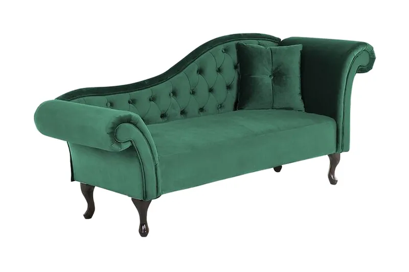 Leposohva Estanove Oikea - Sametti/Vihreä - Huonekalut - Sohva - Sohvasängyt