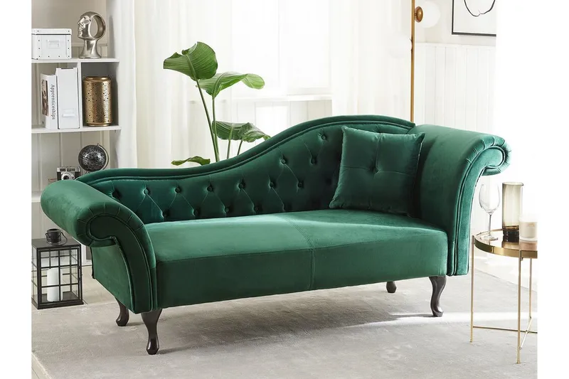 Leposohva Estanove Oikea - Sametti/Vihreä - Huonekalut - Sohva - Sohvasängyt