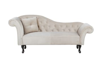 Leposohva Estanove Vasen - Sametti/Beige - Huonekalut - Sohva - Sohvasängyt