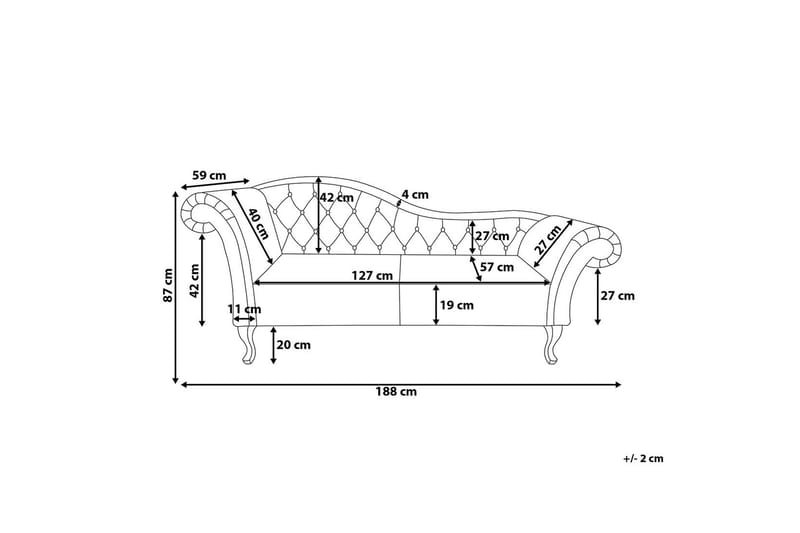 Leposohva Lattes - Valkoinen - Huonekalut - Sohva - Sohvasängyt