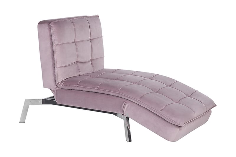 Leposohva Leonhardt Sametti - Roosa - Huonekalut - Tuoli & nojatuoli - Nojatuoli & lepotuoli - Makuutuoli & divaanituoli