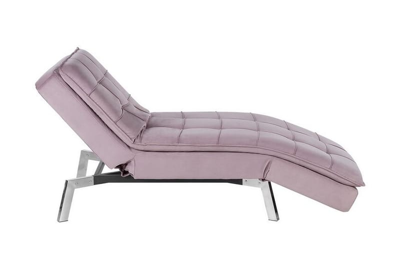 Leposohva Leonhardt Sametti - Roosa - Huonekalut - Tuoli & nojatuoli - Nojatuoli & lepotuoli - Makuutuoli & divaanituoli