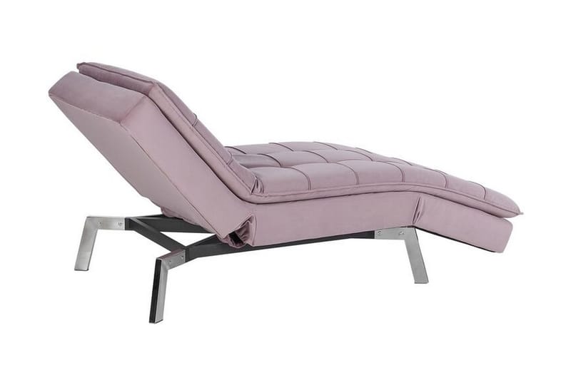 Leposohva Leonhardt Sametti - Roosa - Huonekalut - Tuoli & nojatuoli - Nojatuoli & lepotuoli - Makuutuoli & divaanituoli