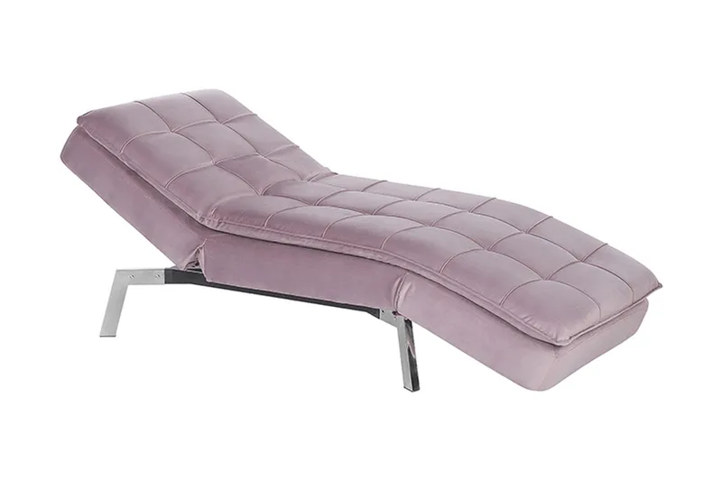 Leposohva Leonhardt Sametti - Roosa - Huonekalut - Tuoli & nojatuoli - Nojatuoli & lepotuoli - Makuutuoli & divaanituoli