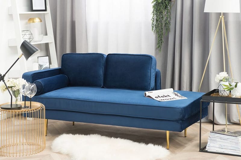 Leposohva Miramas - Sininen - Huonekalut - Tuoli & nojatuoli - Nojatuoli & lepotuoli - Makuutuoli & divaanituoli