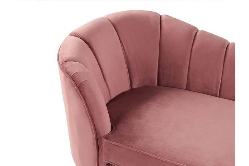 Leposohva Momeres Vasen - Sametti / vaaleanpunainen - Huonekalut - Tuoli & nojatuoli - Nojatuoli & lepotuoli - Makuutuoli & divaanituoli