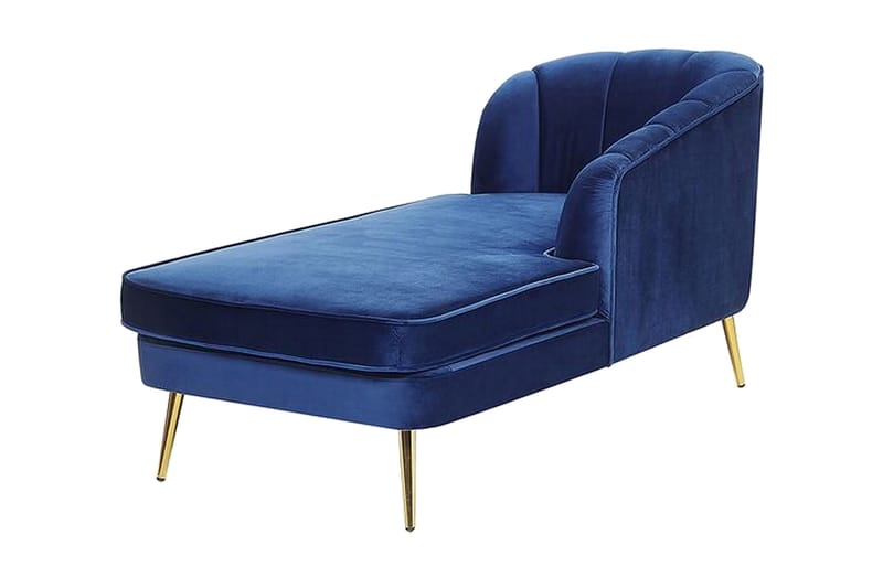 Leposohva Momeres Vasen - Sametti/koboltinsininen - Huonekalut - Tuoli & nojatuoli - Nojatuoli & lepotuoli - Makuutuoli & divaanituoli