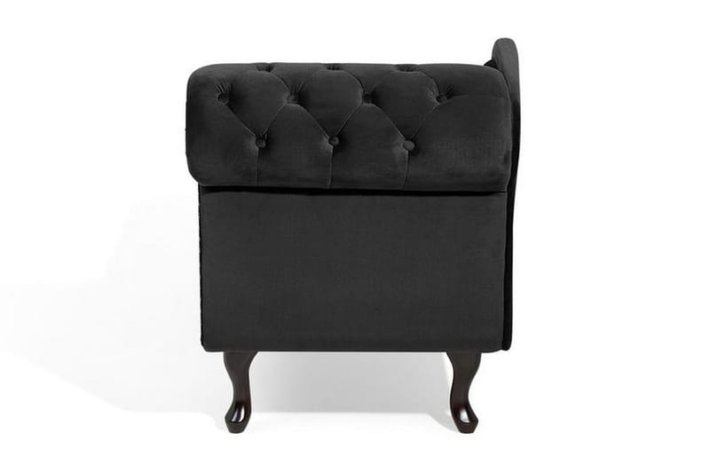 Leposohva Nimes - Musta - Huonekalut - Tuoli & nojatuoli - Nojatuoli & lepotuoli - Makuutuoli & divaanituoli