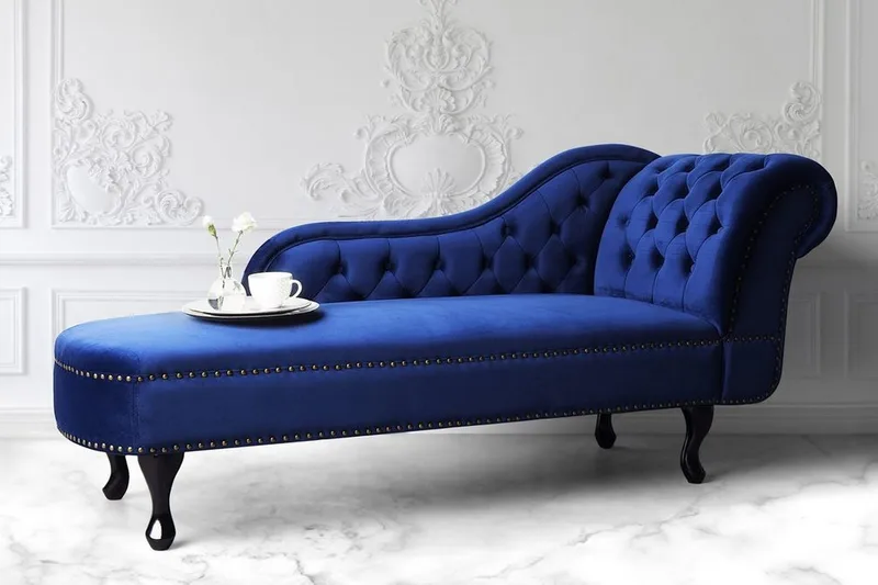 Leposohva Nimes - Sininen - Huonekalut - Tuoli & nojatuoli - Nojatuoli & lepotuoli - Makuutuoli & divaanituoli