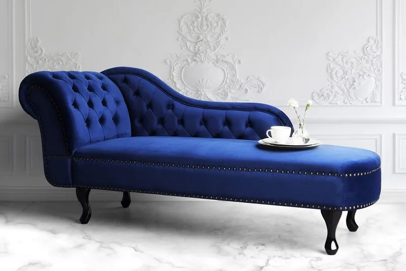 Leposohva Nimes - Sininen - Huonekalut - Tuoli & nojatuoli - Nojatuoli & lepotuoli - Makuutuoli & divaanituoli