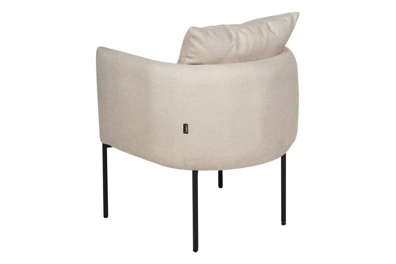 Nojatuoli Malmos - Vaaleanbeige, musta - Huonekalut - Tuoli & nojatuoli - Nojatuoli & lepotuoli