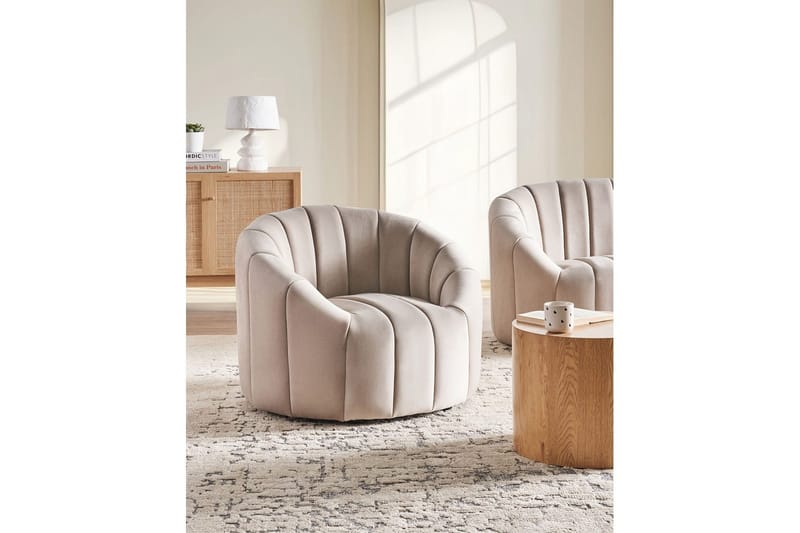 Nojatuoli Malung - Beige - Huonekalut - Tuoli & nojatuoli - Nojatuoli & lepotuoli