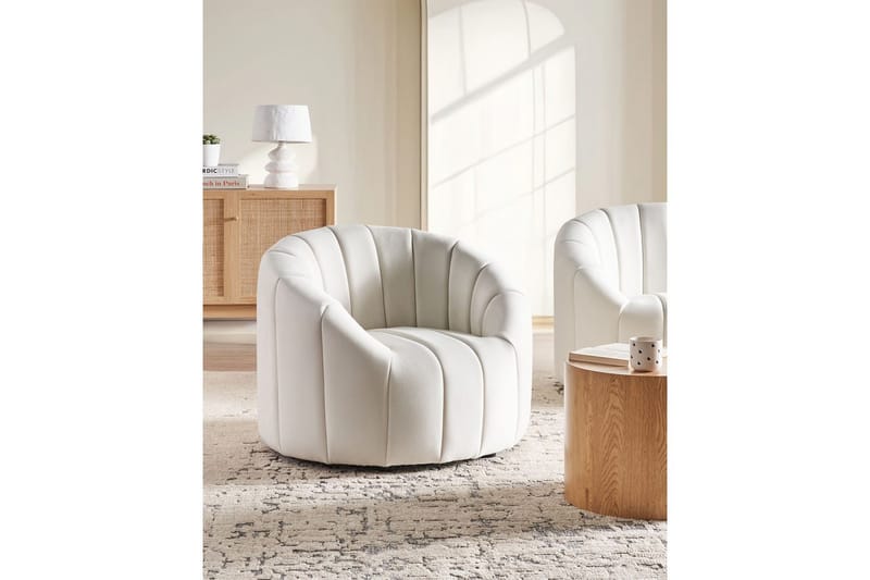 Nojatuoli Malung - Valkoinen - Huonekalut - Tuoli & nojatuoli - Nojatuoli & lepotuoli