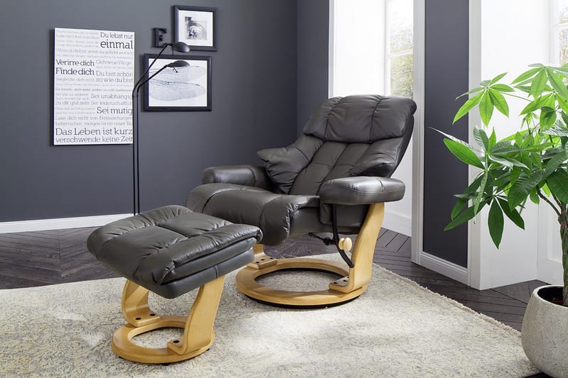 Mekanisminojatuoli Pelzer - Harmaa - Huonekalut - Tuoli & nojatuoli - Nojatuoli & lepotuoli - Mekanismituoli