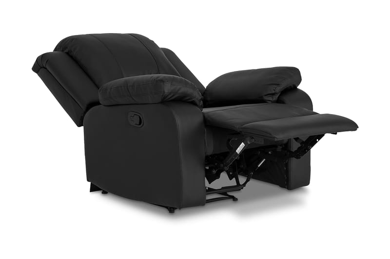 Navarro Mukava Recliner-nojatuoli Kotiteatterinojatuoli - Kallistettava nojatuoli keinonahkaa - Lepotuoli - Musta - Huonekalut - Tuoli & nojatuoli - Nojatuoli & lepotuoli - Mekanismituoli