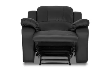 Navarro Mukava Recliner-nojatuoli Kotiteatterinojatuoli - Kallistettava nojatuoli keinonahkaa - Lepotuoli - Musta - Huonekalut - Tuoli & nojatuoli - Nojatuoli & lepotuoli - Mekanismituoli