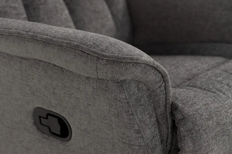 Nojatuoli Umeå Pyörivä & keinuva - Harmaa kangas - Huonekalut - Tuoli & nojatuoli - Nojatuoli & lepotuoli - Mekanismituoli