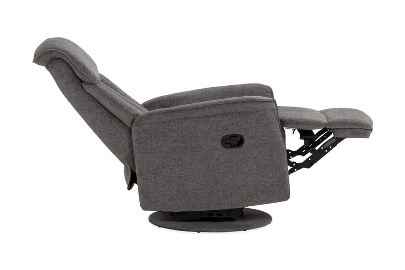 Nojatuoli Umeå Pyörivä & keinuva - Harmaa kangas - Huonekalut - Tuoli & nojatuoli - Nojatuoli & lepotuoli - Mekanismituoli