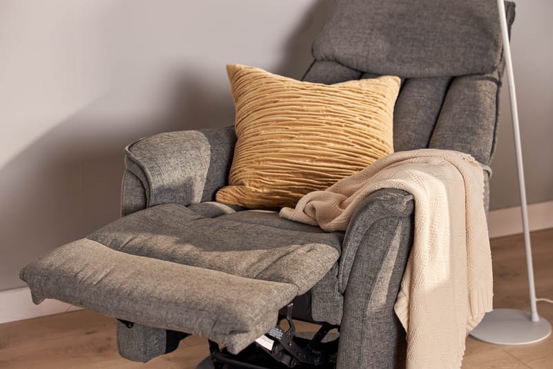 Nojatuoli Umeå Pyörivä & keinuva - Harmaa kangas - Huonekalut - Tuoli & nojatuoli - Nojatuoli & lepotuoli - Mekanismituoli