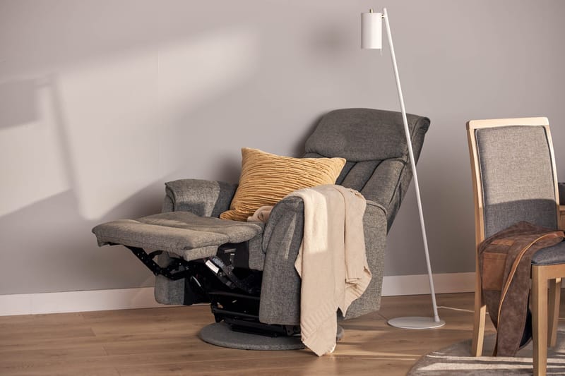 Nojatuoli Umeå Pyörivä & keinuva - Harmaa kangas - Huonekalut - Tuoli & nojatuoli - Nojatuoli & lepotuoli - Mekanismituoli