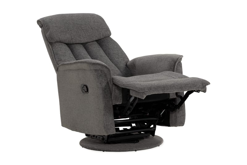 Nojatuoli Umeå Pyörivä & keinuva - Harmaa kangas - Huonekalut - Tuoli & nojatuoli - Nojatuoli & lepotuoli - Mekanismituoli