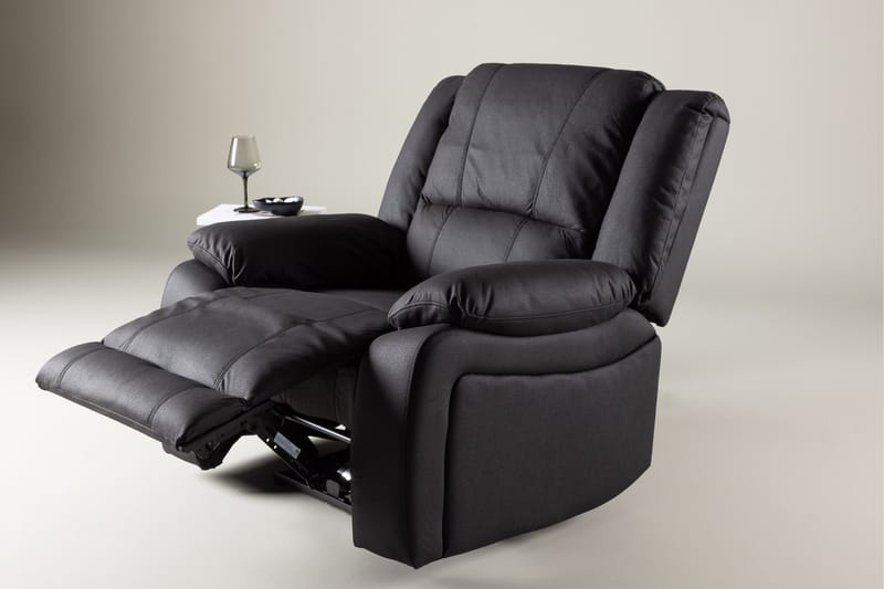Recliner-nojatuoli Comfort Living Singapore-recliner-nojatuoli musta Musta - Huonekalut - Tuoli & nojatuoli - Nojatuoli & lepotuoli - Mekanismituoli