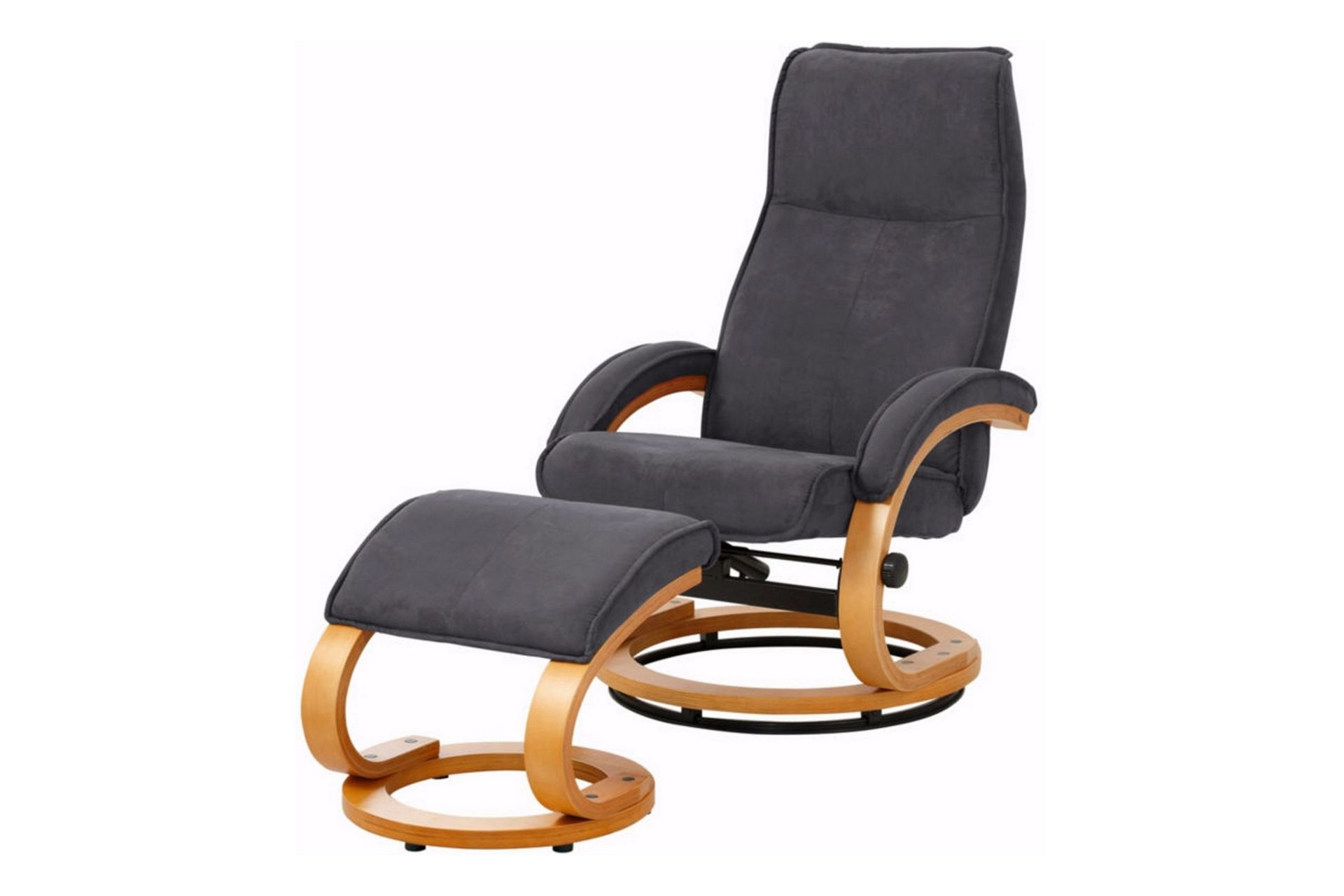 Recliner-nojatuoli Loft24 Pasha-recliner-nojatuoli mikrokuitu Harmaa -
