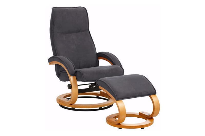 Recliner-nojatuoli Loft24 Pasha-recliner-nojatuoli mikrokuitu Harmaa - Huonekalut - Tuoli & nojatuoli - Nojatuoli & lepotuoli - Mekanismituoli