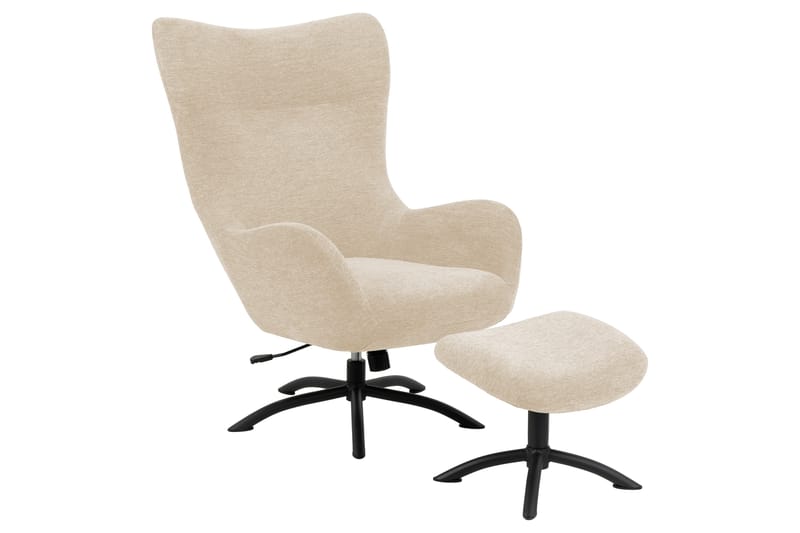 Rentoutustuoli Regansford - Beige - Huonekalut - Tuoli & nojatuoli - Nojatuoli & lepotuoli - Mekanismituoli