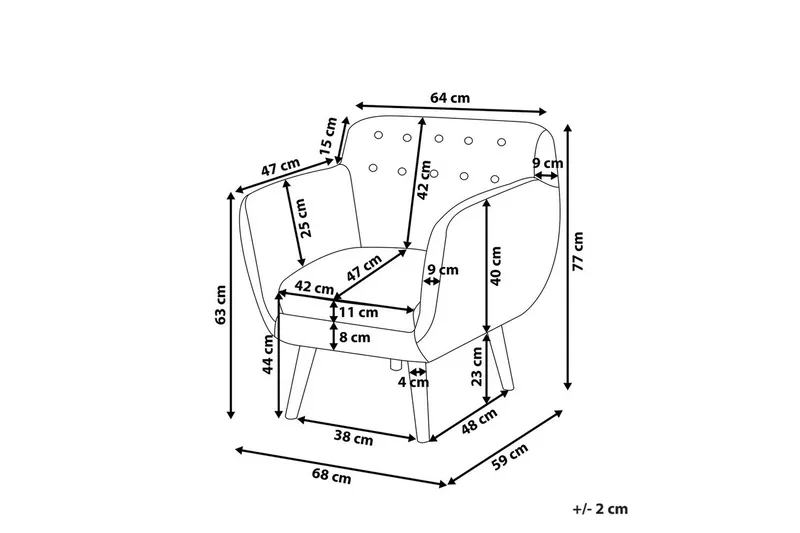 Nojatuoli Melby - Huonekalut - Tuoli & nojatuoli - Nojatuoli & lepotuoli
