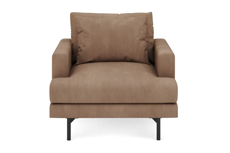 Nojatuoli Menard Manchesterista - Ruskea - Huonekalut - Tuoli & nojatuoli - Nojatuoli & lepotuoli