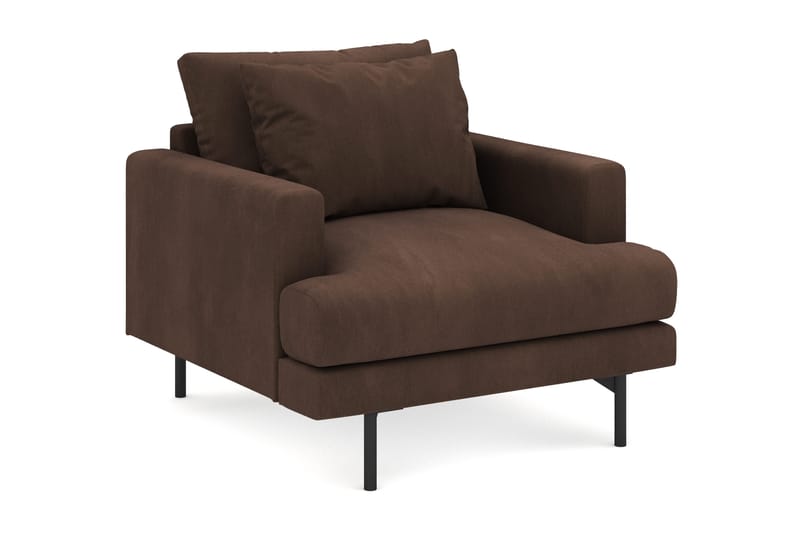 Nojatuoli Menard Manchesterista - Ruskea - Huonekalut - Tuoli & nojatuoli - Nojatuoli & lepotuoli