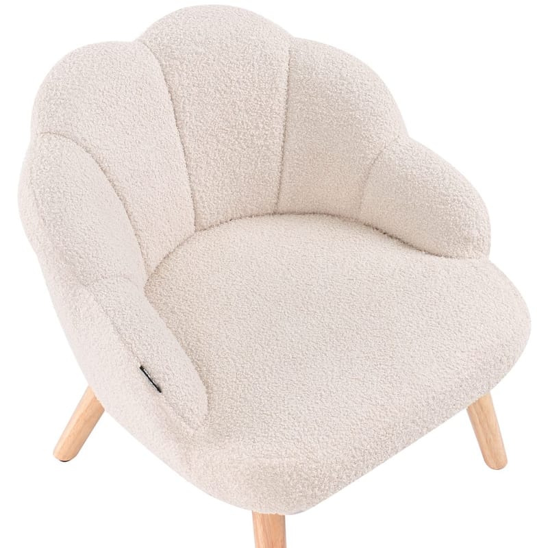 Nojatuoli Miland - Beige, vaalea puu - Huonekalut - Tuoli & nojatuoli - Nojatuoli & lepotuoli