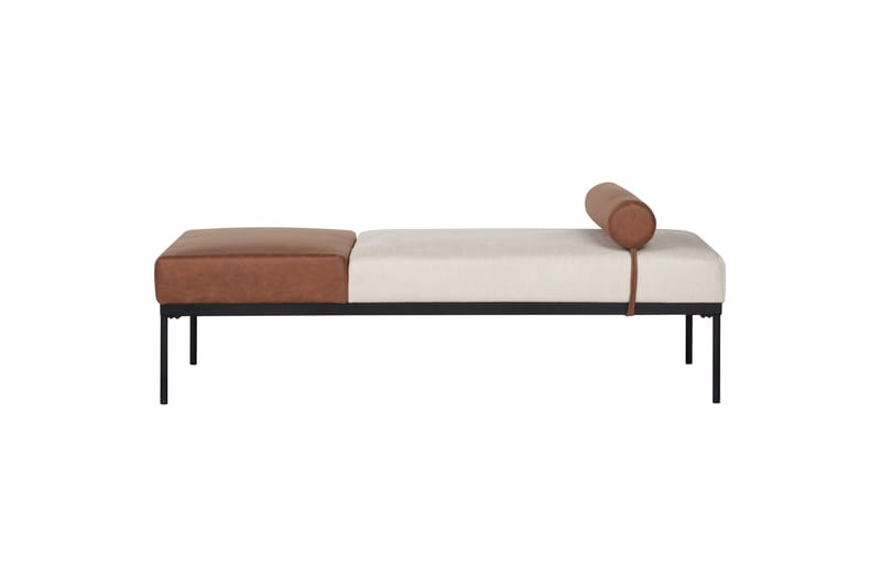 Naklund Lepotuoli 172 cm - Ruskea/Beige/Musta - Huonekalut - Sohva - Sohvasängyt